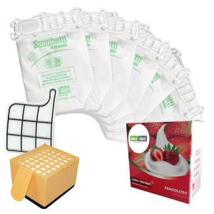 Sacchetti folletto vk 135-136 6 pz + granuli profumati fragolosa+ filtri compatibili