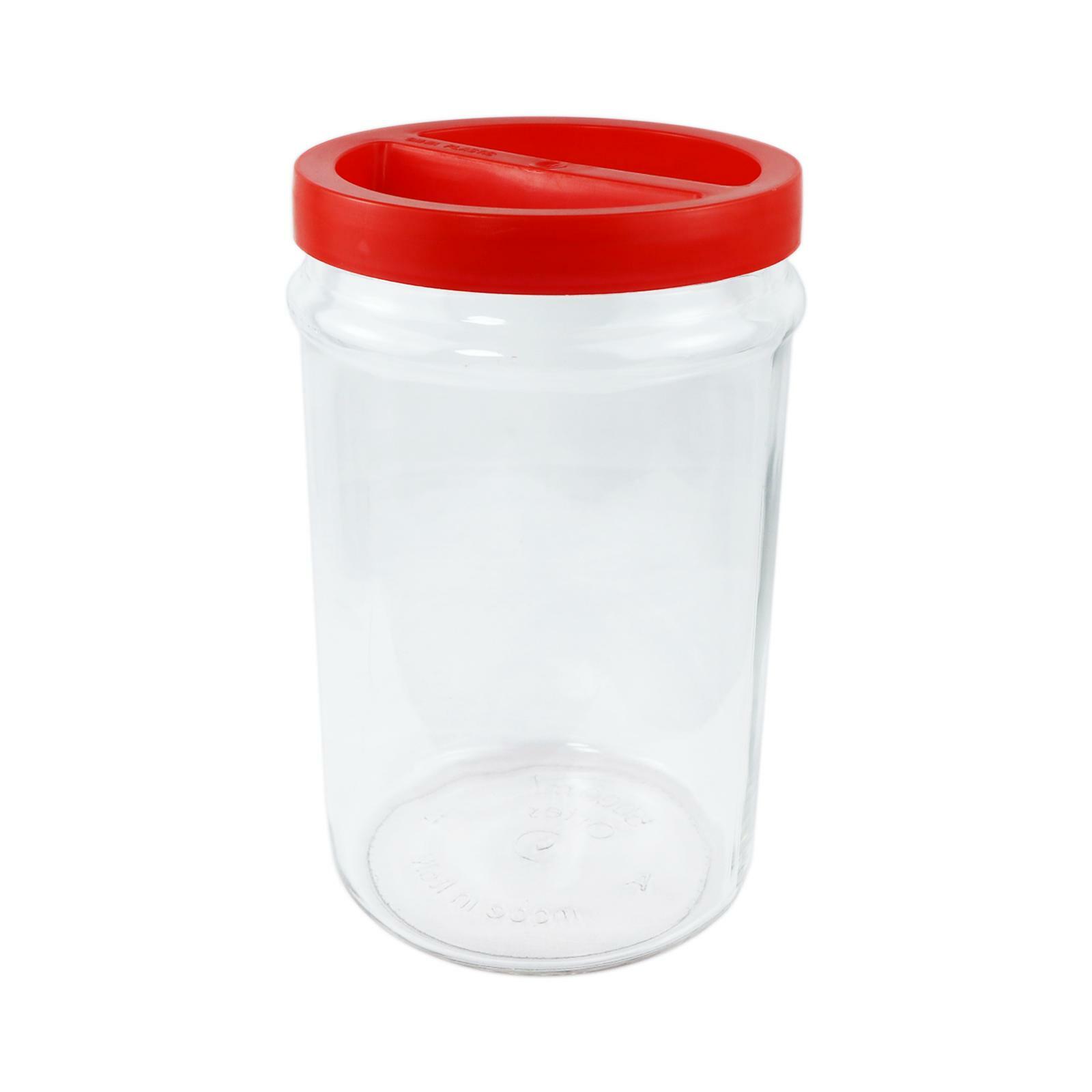 ortes vaso in vetro ortes con tappo a vite in plastica 5000ml