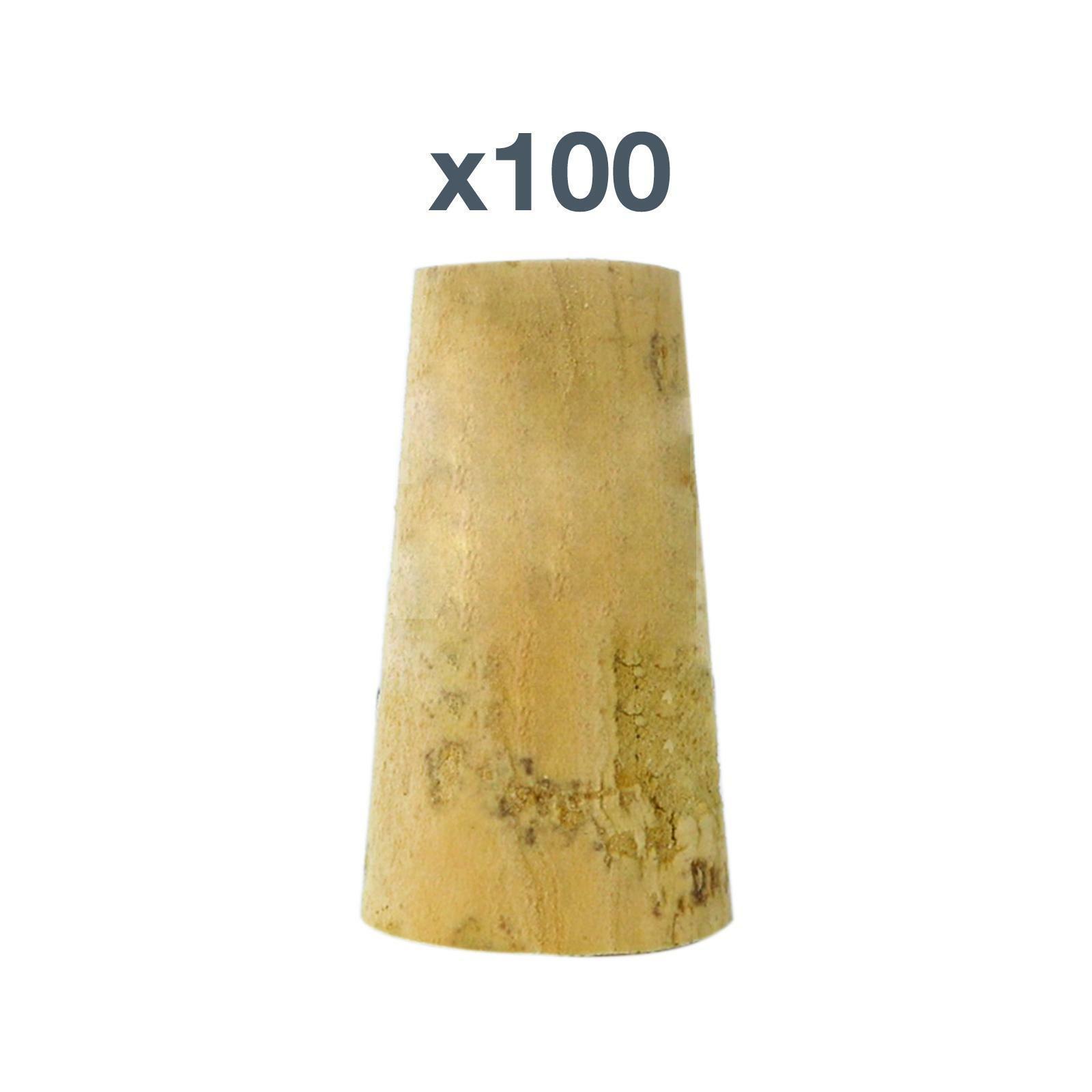 bierre store tappi in sughero conici 21x16x36 mm confezione da 100 pezzi