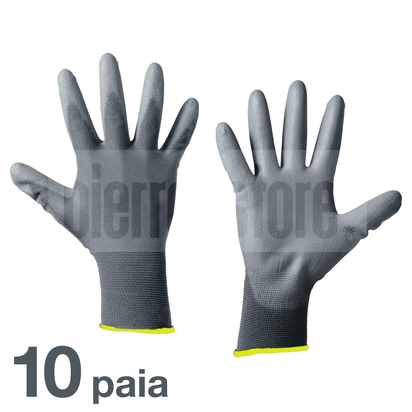 bracaglia guanti da lavoro in poliuretano spalmato tg. 10 - 10 paia