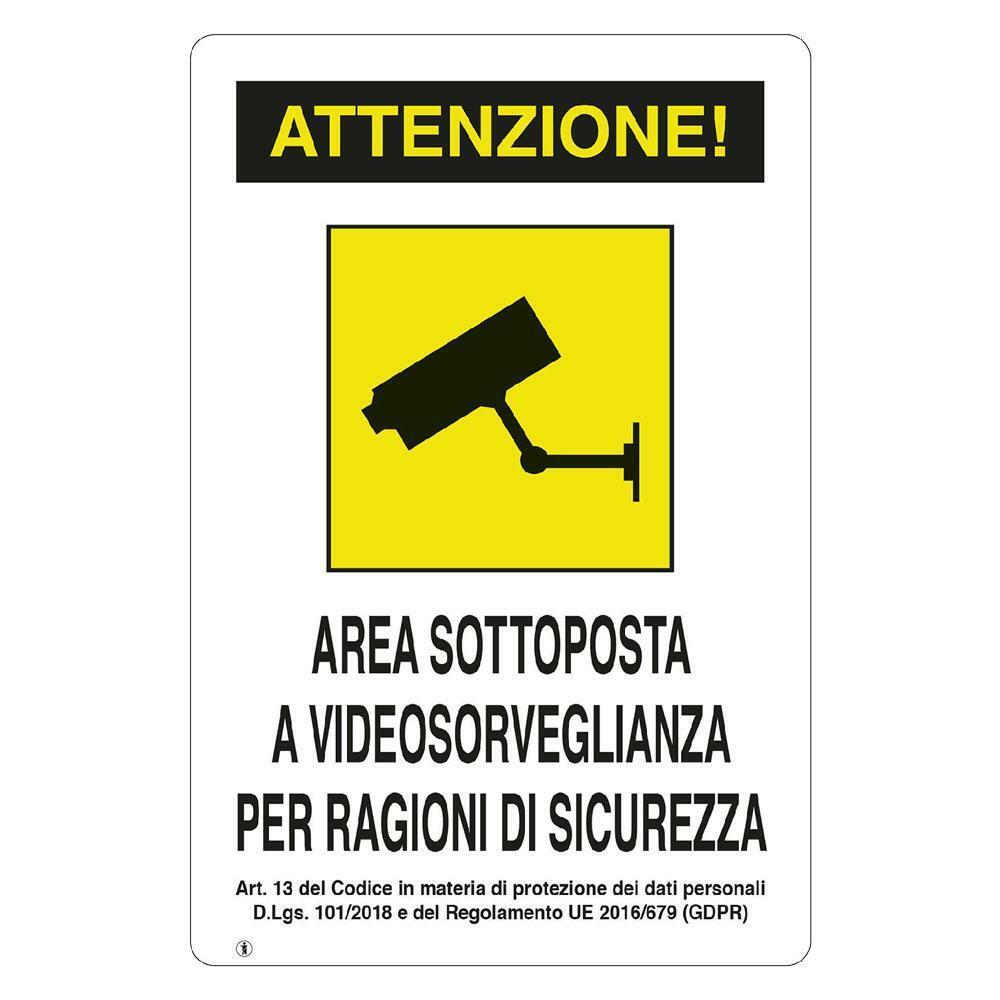 02 in metallo antiruggine metal Signs:8” width x 12” height 20.3 x 30.5 cm cartello di avvertimento per telecamera di sicurezza con stampa UV Cartello per videosorveglianza 