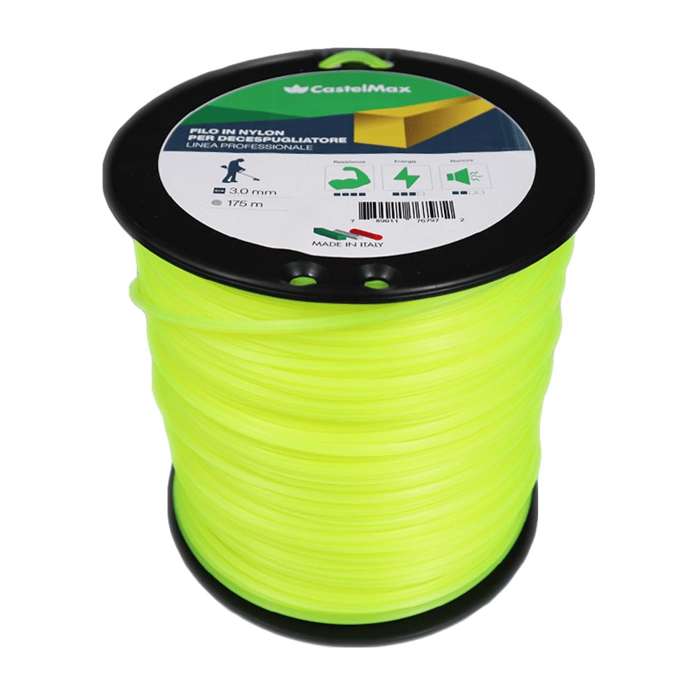 GIALLO FILO DECESPUGLIATORE PROFESSIONALE QUADRATO 3.0MM 175 MT GIALLO FILO DECESPUGLIATORE PROFESSIONALE QUADRATO 3.0MM 175 MT
