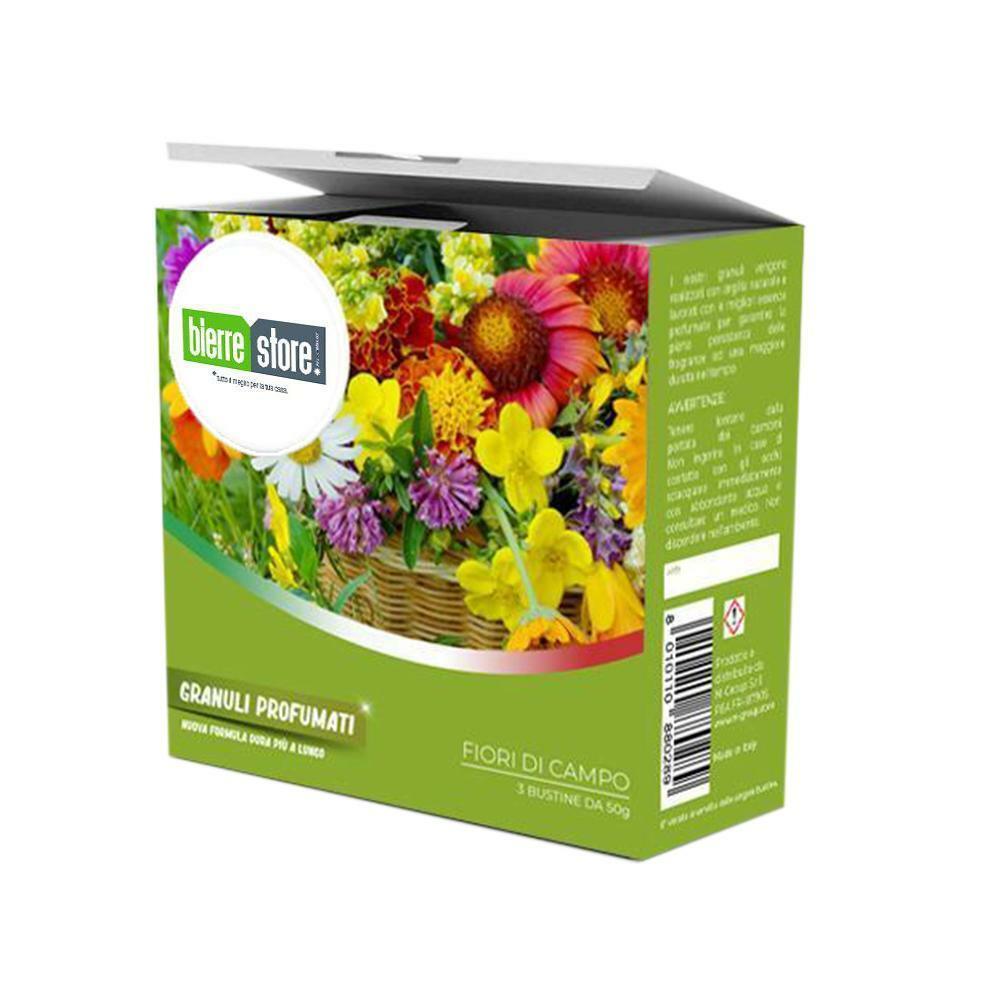 bierre store sacchetti folletto vk 135-136 12pz + granuli profumati fiori di campo+ filtri compatibili