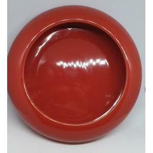 Svuota tasche tondo in ceramica rossa - 16.5 x 4.5 cm