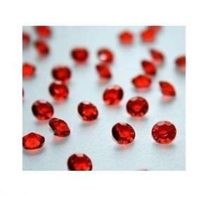 Diamanti in acrilico rubino 6 mm - 20 gr