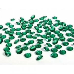 Diamanti in acrilico verde smeraldo 6 mm - 20 gr