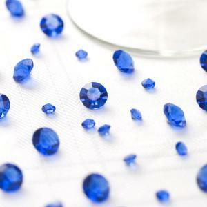 Diamanti in acrilico blu royal 12 mm - 60 pz