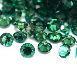 Diamanti in acrilico verde smeraldo 12 mm - 60 pz