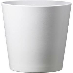 Porta vaso bianco in ceramica - 12 x 9.7 cm
