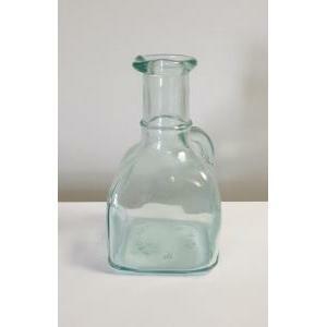 Bottiglia di vetro con base quadrata - 7.5 x 7.5 x 13 cm