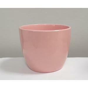 Porta vaso in terracotta rosa - 15.5 x 13.5 cm