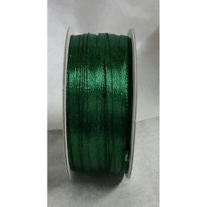 Doppio raso verde scuro 3 mm  x 50 mt - satinato