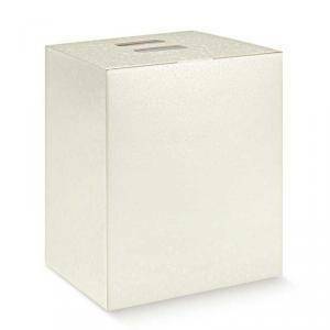 Pacco dono cubo 245x190x340 mm - sfere bianco