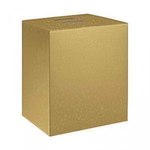 Pacco dono cubo 305x225x350 mm - sfere oro
