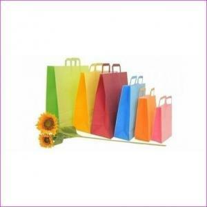 Shopper bicolore prugna con maniglia piatta - 22x10x29 cm