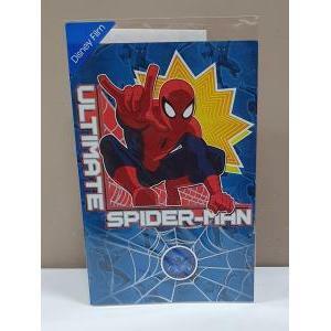 Biglietto compleanno disney film ultimate spider-man con busta bianca