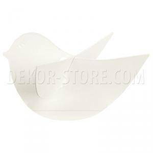Uccellini 60x40 mm (cf 14 pz) cartoncino bianco