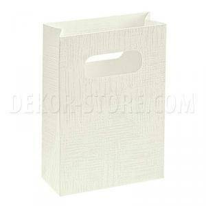 Shopper box 100x50x145 mm - tela bianco