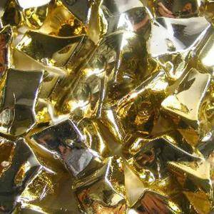 Ghiaccio metallizzato oro 12/30 mm ( 1 kg- 300 pz. ca.)