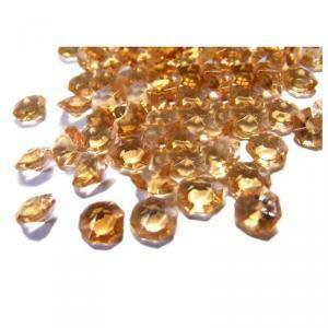 Diamanti in acrilico caramello 6 mm - 20 gr