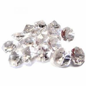 Diamanti in acrilico trasparente 12 mm - 60 pz