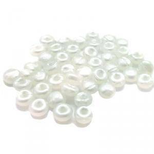 Gocce di pioggia 6.8 mm in acrilico bianco perla - 1 kg