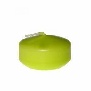Candela galleggiante verde mela - ø 48 mm