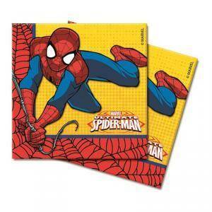 Tovaglioli carta 33x33cm ultimate spiderman - 20 pezzi