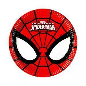 Piattino 20 cm ultimate spiderman - 8 pezzi
