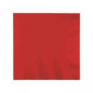 Tovaglioli carta 33x33cm rosso - 20 pezzi