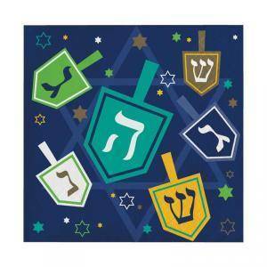 Tovaglioli carta 25x25cm hanukkah icons - 16 pezzi