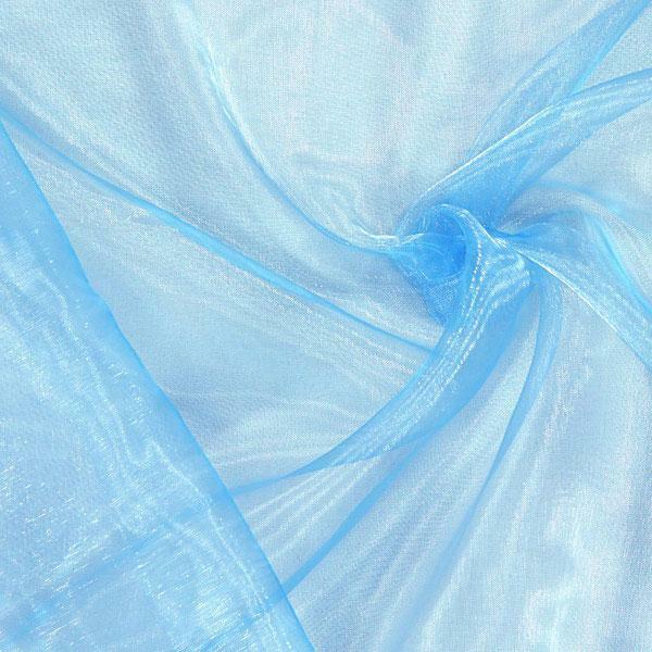Organza tessuto azzurro - 150 x 300 cm