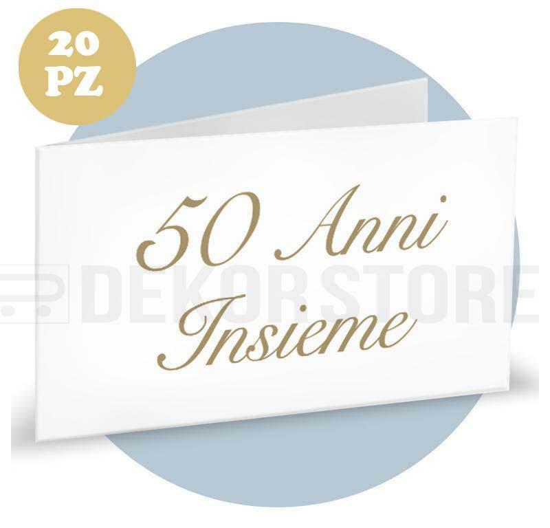 BBF BIGLIETTINI 50° anniversario di matrimonio - 1 FOGLIO DA 20PZ