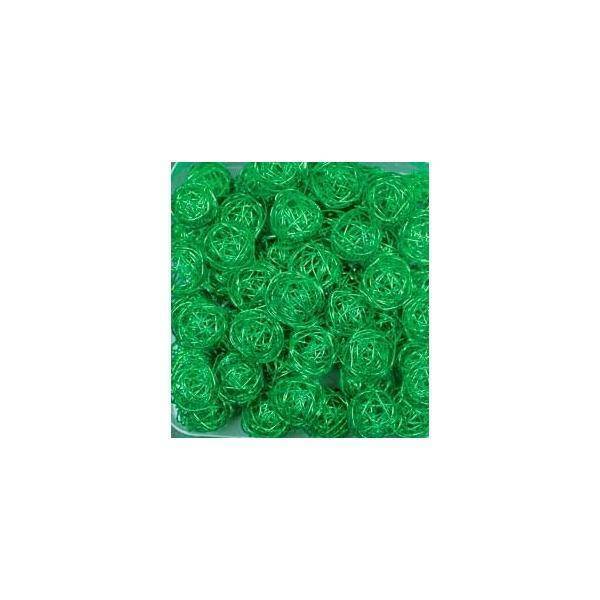 eurosand sfera filo metallico verde 30 mm - 20 pz