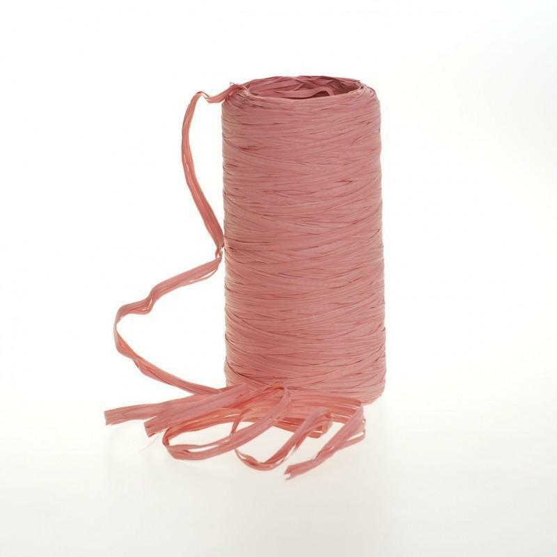  poly raphia (15mm x 200mt) rosa