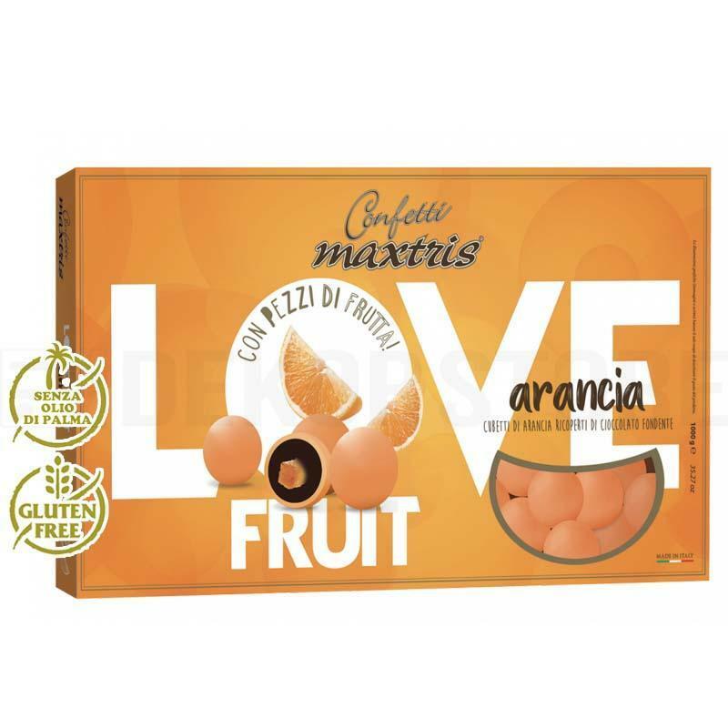 Confetti Maxtris love fruit arancia in confezioni da 1KG