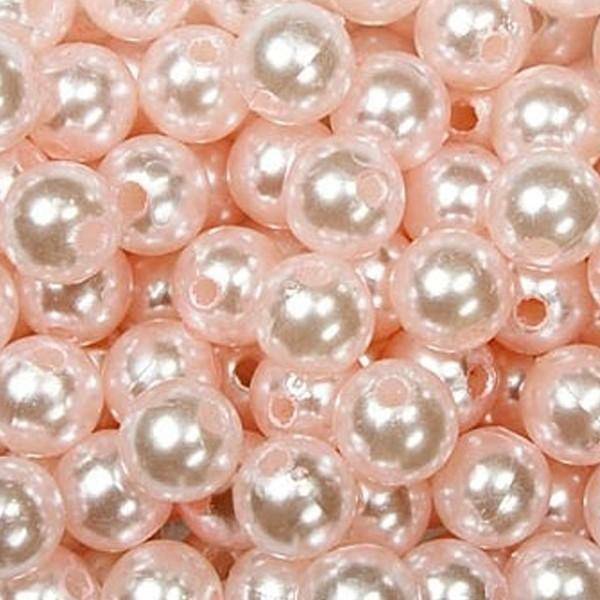 dol24 srl dol24 perle decorative 10 mm rosa - 115 pz