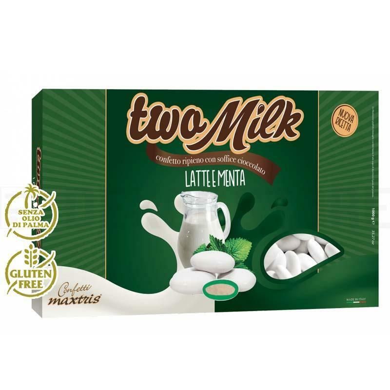 maxtris maxtris latte e menta - two milk - confetti  1kg
