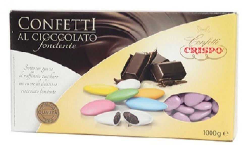 crispo crispo lilla - confetti al cioccolato fondente 1 kg