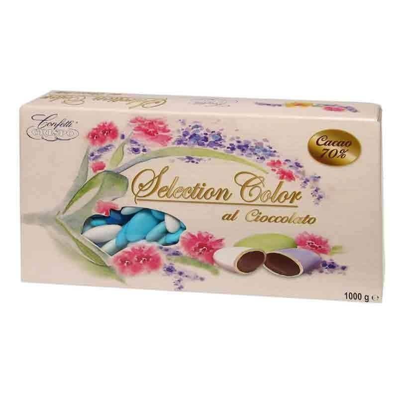 Confetti blu al cioccolato fondente - crispo 1kg