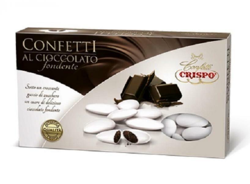 crispo crispo bianco - confetti al cioccolato fondente  1 kg