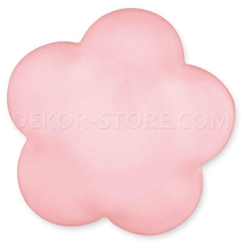 scotton spa scotton spa fiore stilizzato rosa in resina - 24 x 24 mm