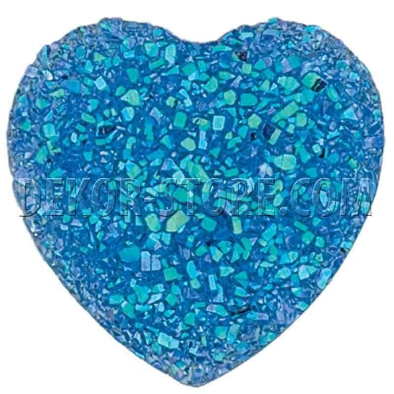 scotton spa scotton spa punto luce cuore effetto cristallo blu - 18 x 18 mm