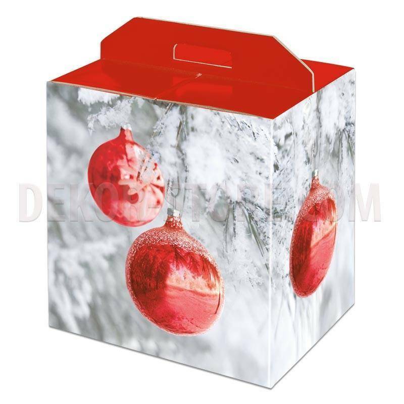 scotton spa scotton spa pacco dono con maniglia 280x200x350 mm - sfere rosse