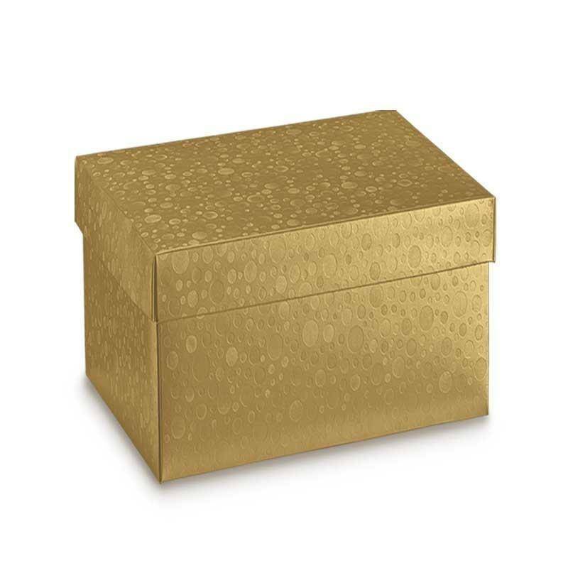 scotton spa scotton spa scatola 200x200x190 mm - sfere oro - fondo e coperchio