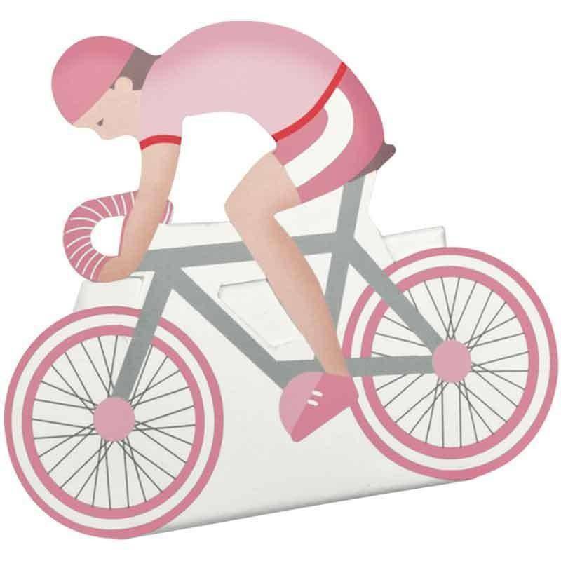 bicicletta con cartoncino
