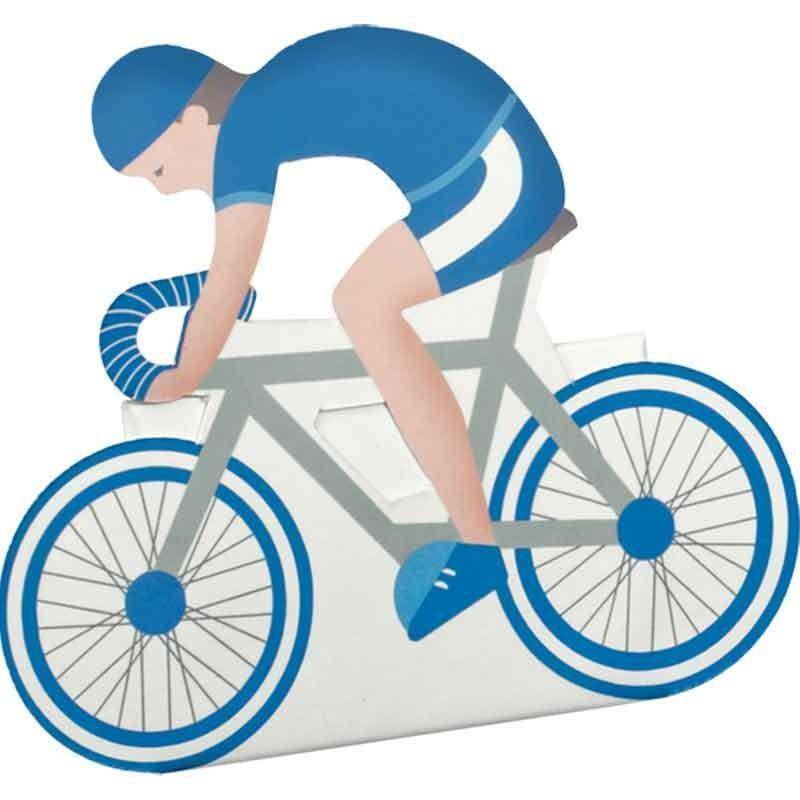 bicicletta con cartoncino