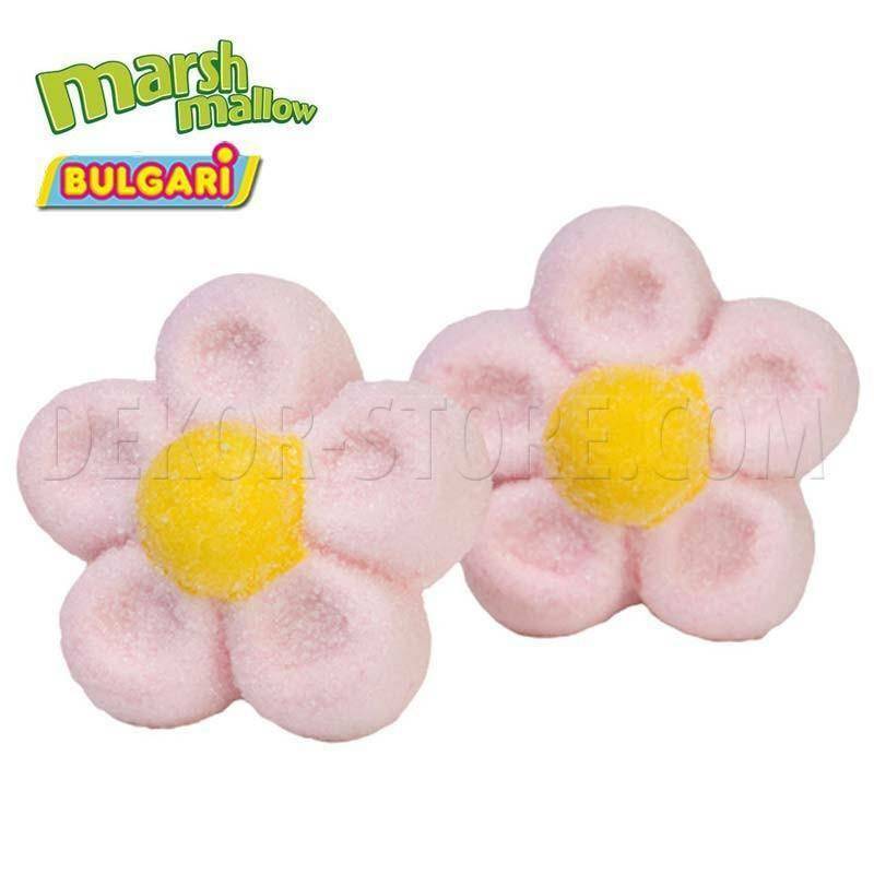 Marshmallow striato bianco rosa per feste di compleanno bambini