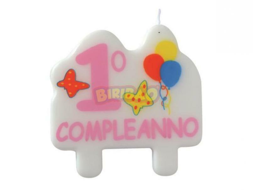 Candelina Torta 1 Compleanno Bimba