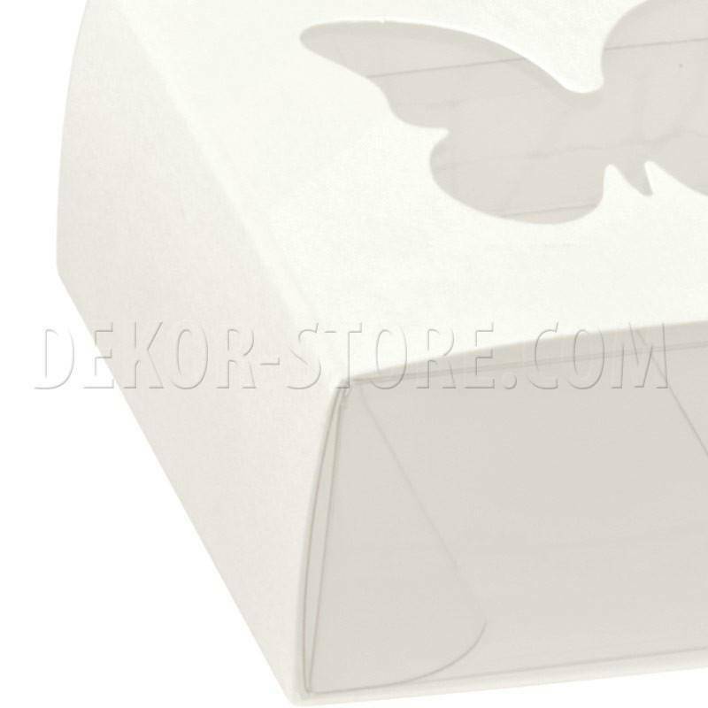 scotton spa astuccio in pvc trasparente con fascetta e finestra a farfalla white 60x60x30 mm - 10 pz